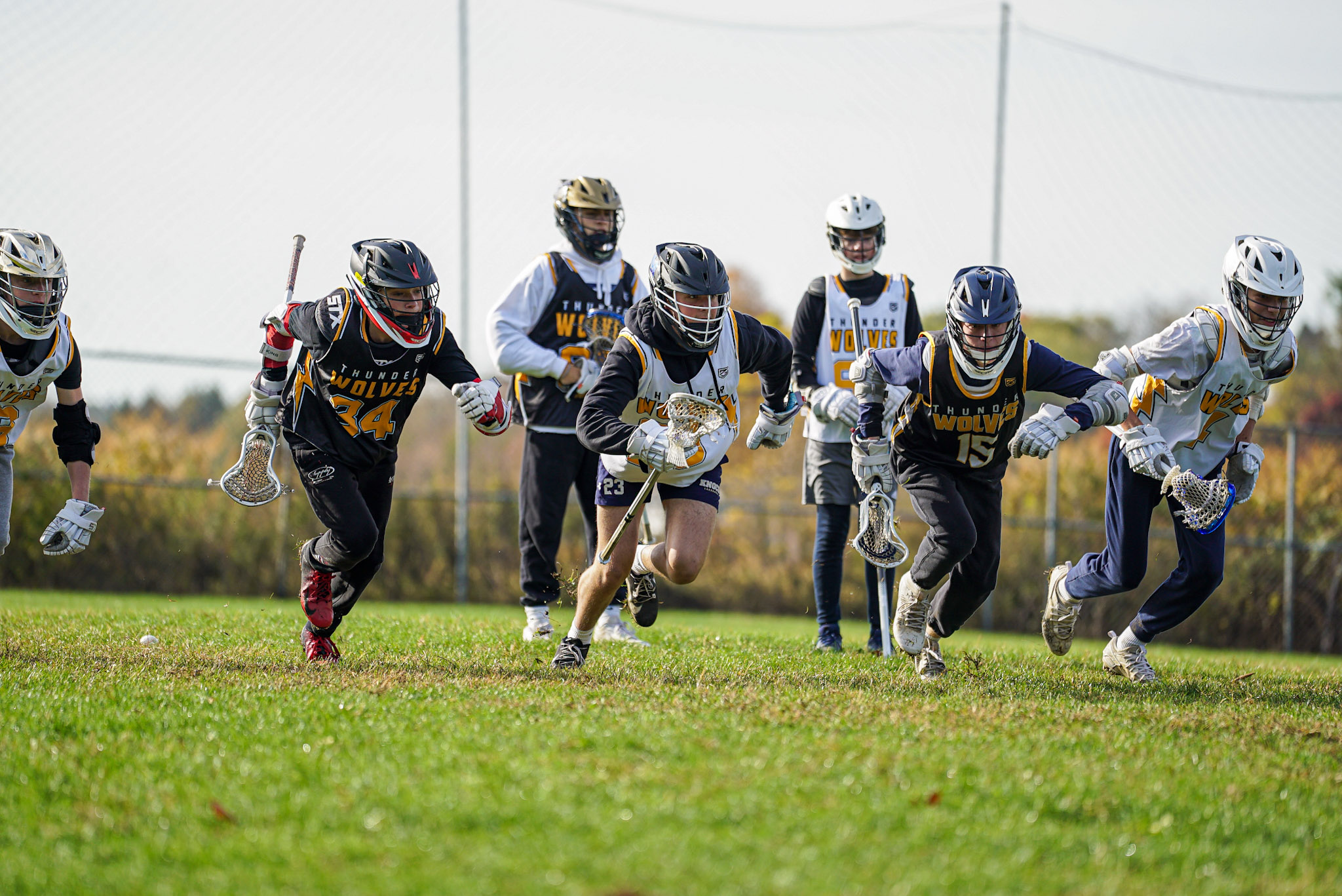 Thunderwolves Lacrosse in Action